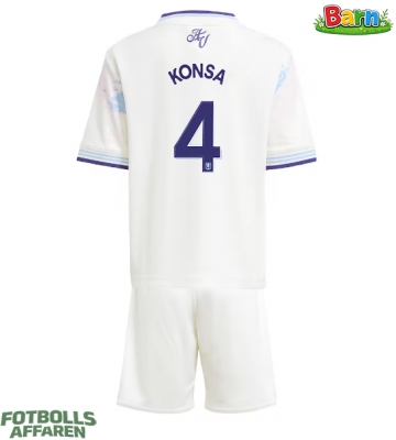 Aston Villa Ezri Konsa #4 Tredjeställ Barn 2025-26 Kortärmad (+ Korta byxor)